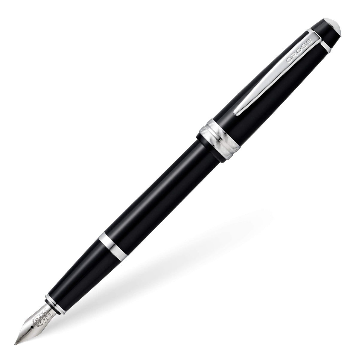 Cross Bailey Light Polished White Resin Fountain Pen, Fine Nib