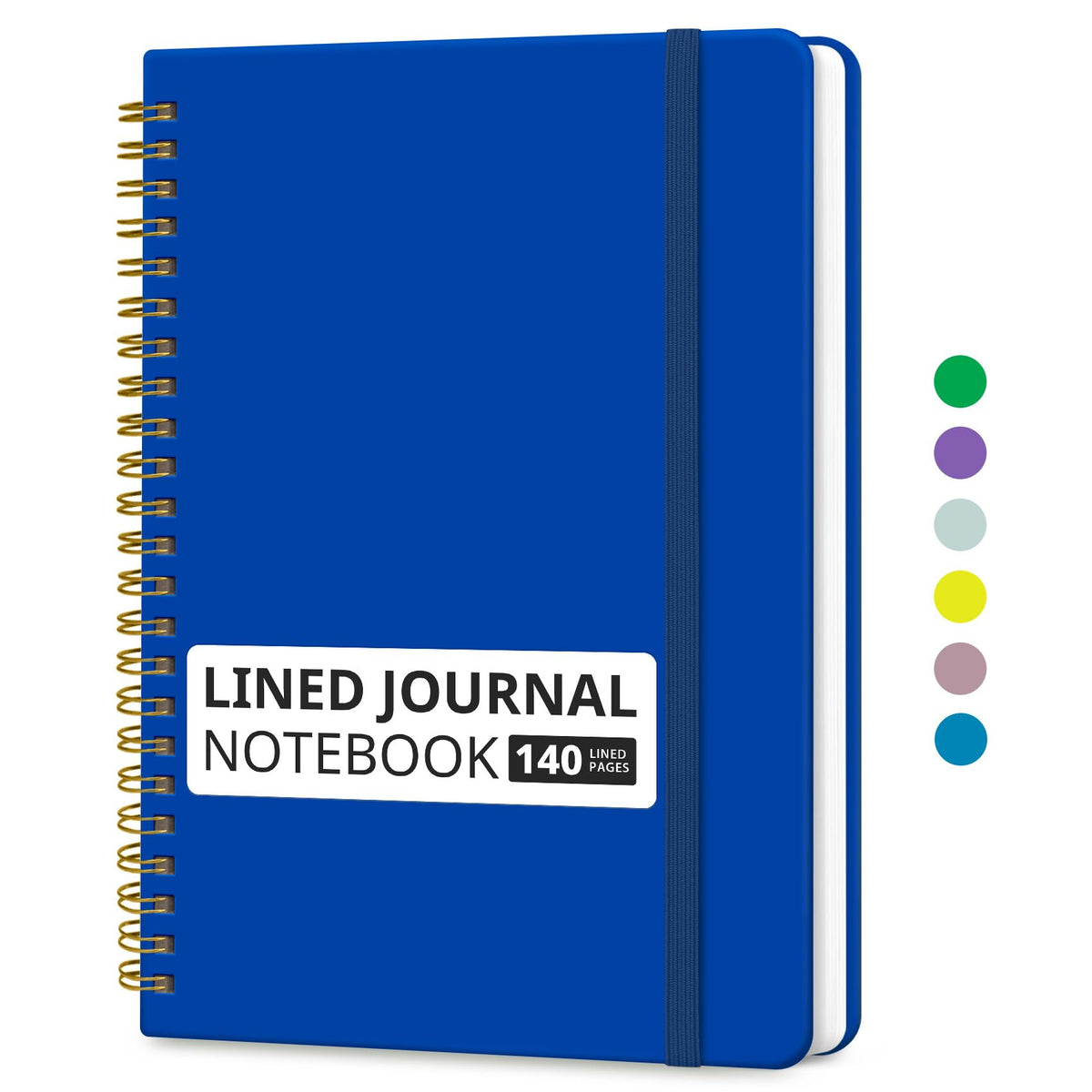 Taja Lined Spiral Notebook for Work, 5.7"x7.9" Spiral Journal College Ruled