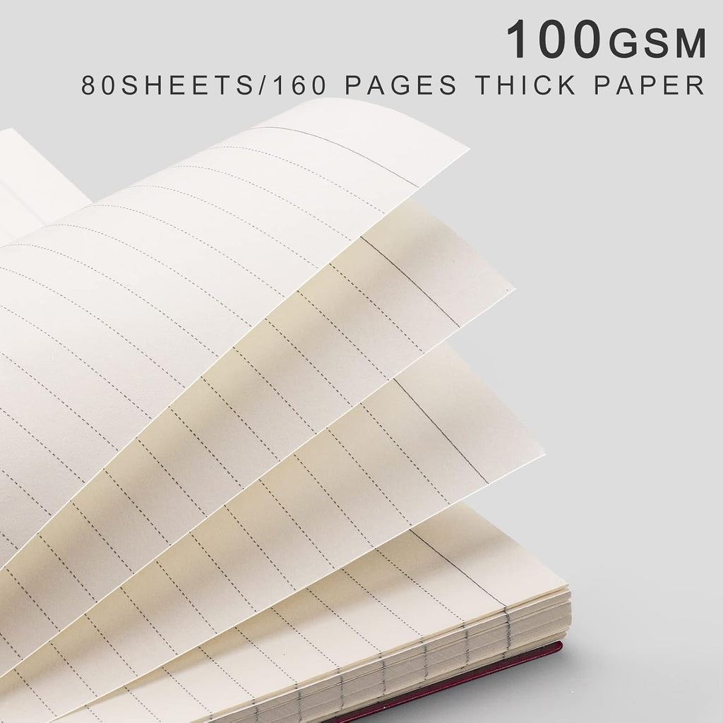 EMSHOI Lined Spiral Journal Notebook, 3 Pack, 480 Pages, B5 (7.4" x 10")