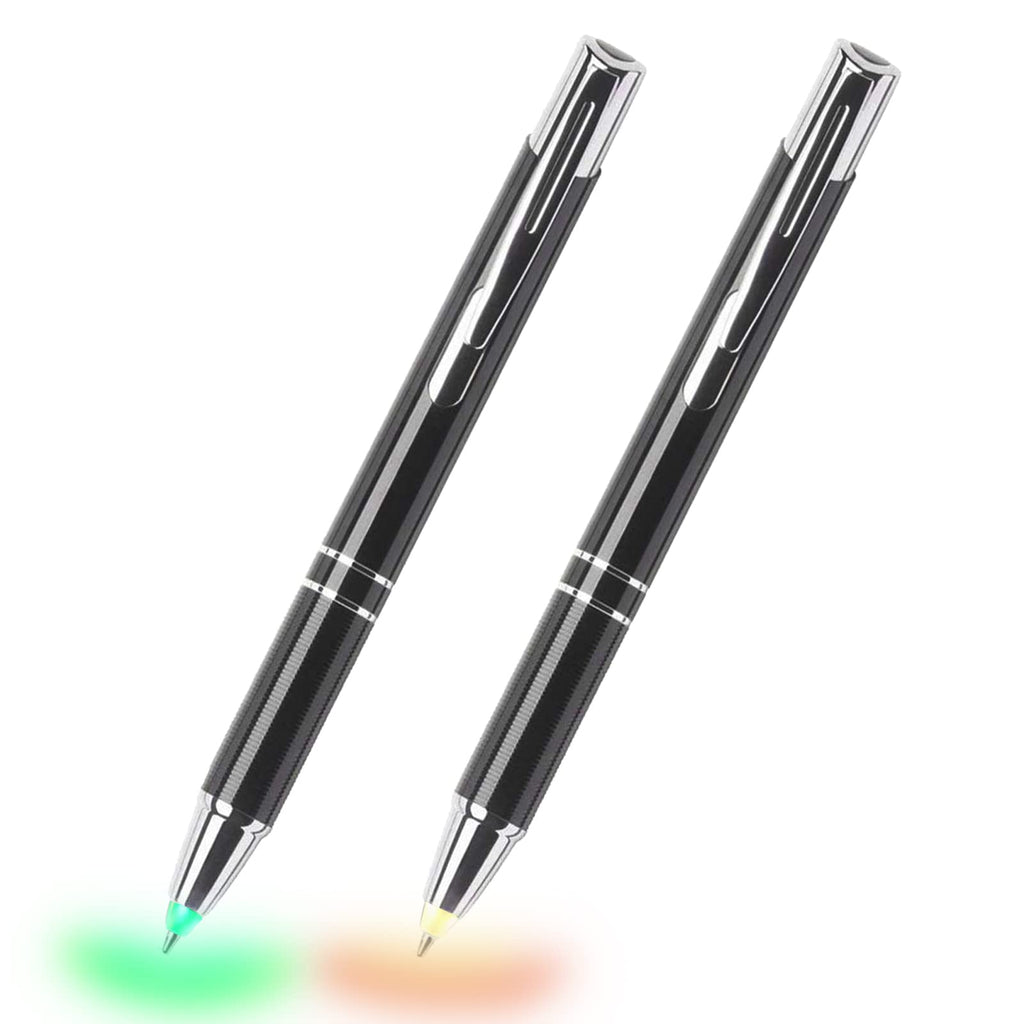 Lighted Tip Pen Flashlight Ballpoint Pens for Dark Writing -2PK- Red Light