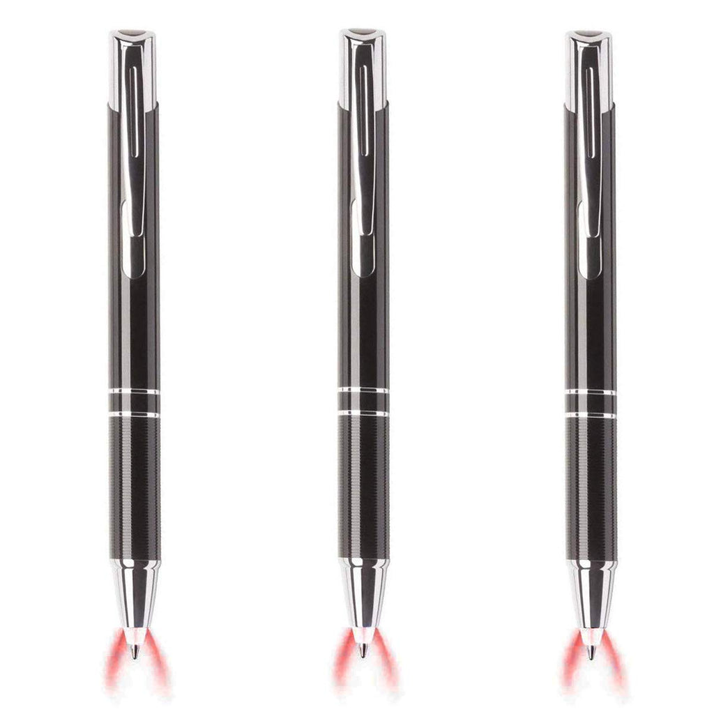 Pen with Light, Light Up Ballpoint Pen, Bright Lighted Pens for Writing in the Dark Led Light Flashlight Nurses Pen with Light Tip 3 Pack Penlight-Blue Light
