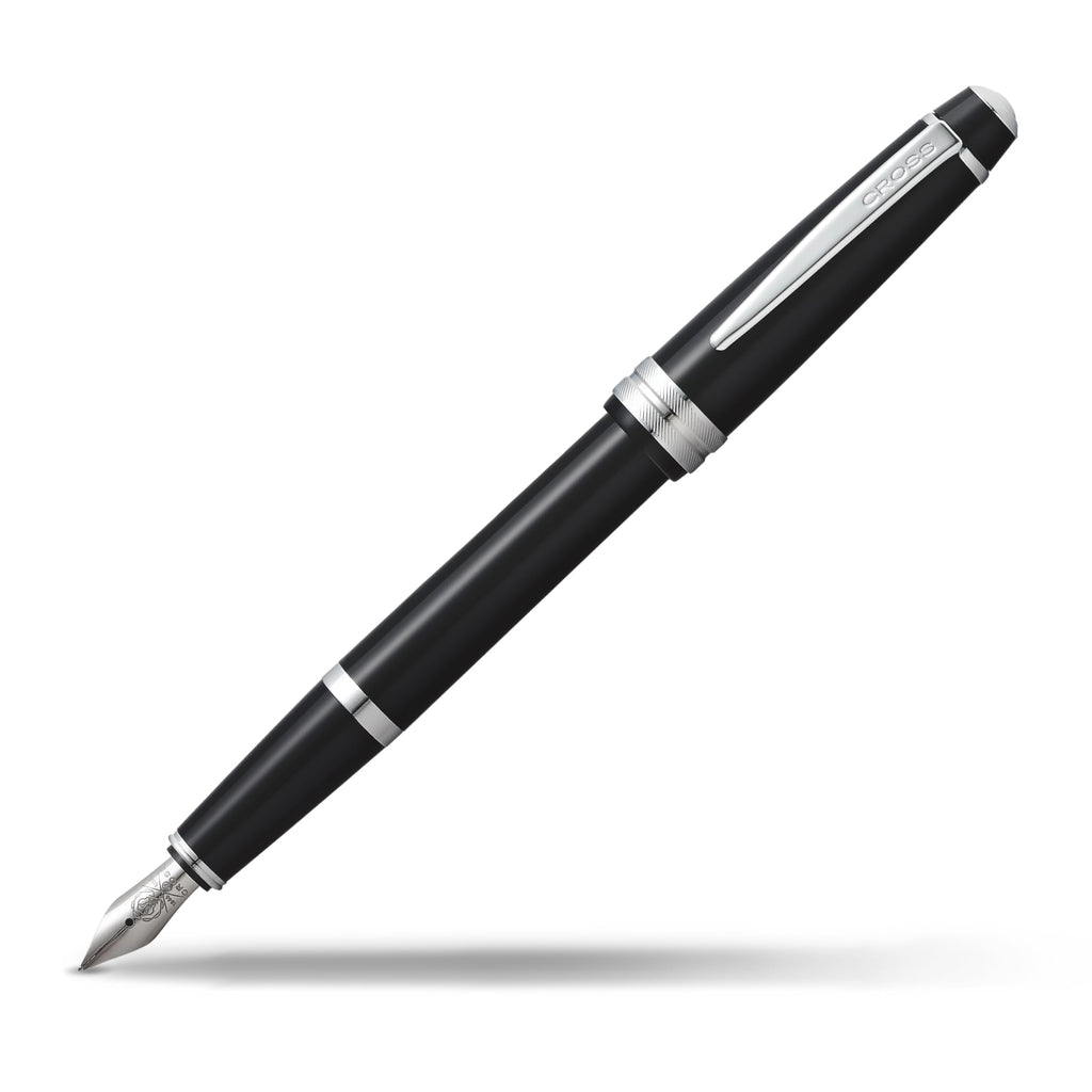 Cross Bailey Light Polished White Resin Fountain Pen, Fine Nib