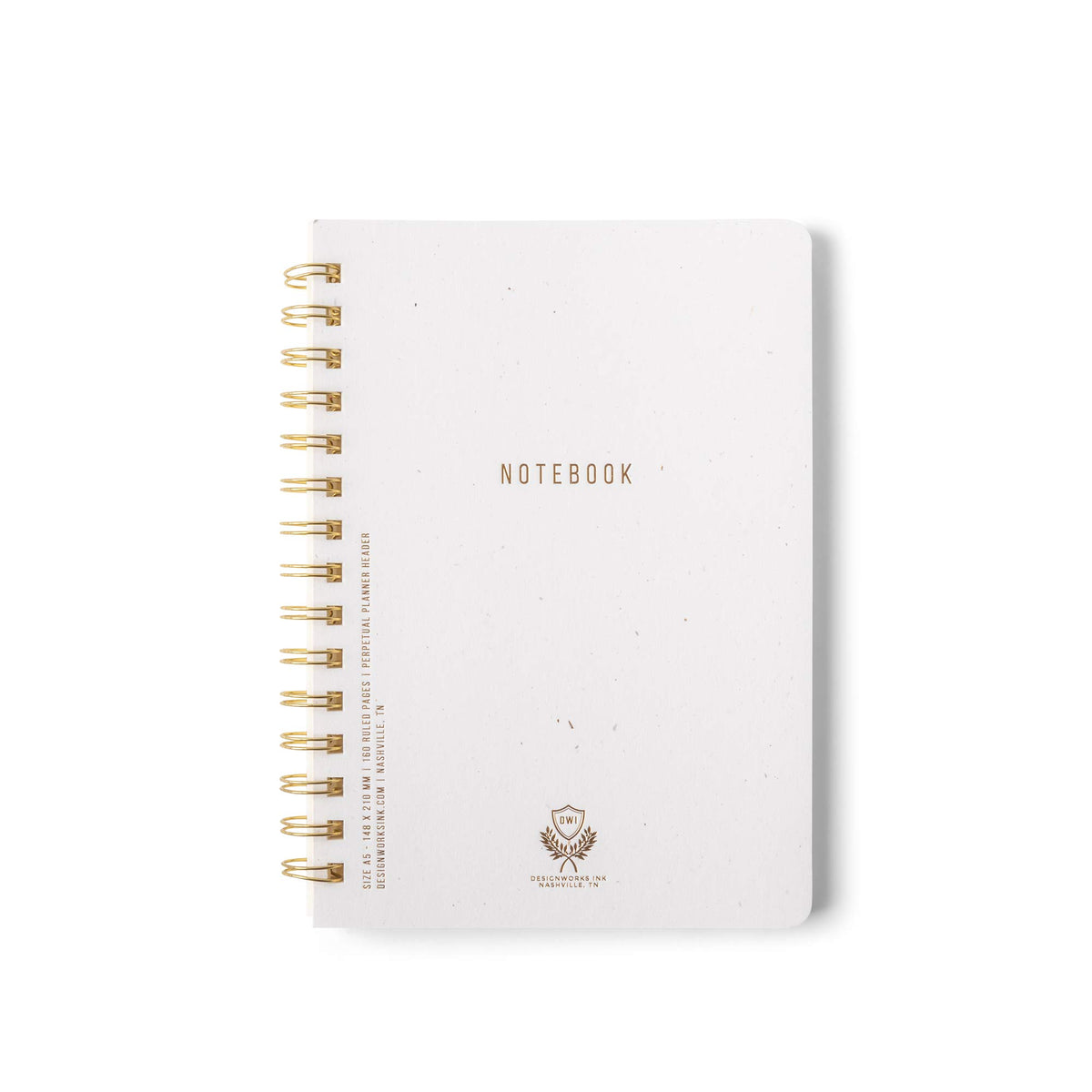 DesignWorks Ink Textured Spiral Notebook, Juniper Green, 8.25 x 11.625 in