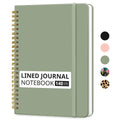 Taja Lined Spiral Notebook for Work, 5.7"x7.9" Spiral Journal College Ruled