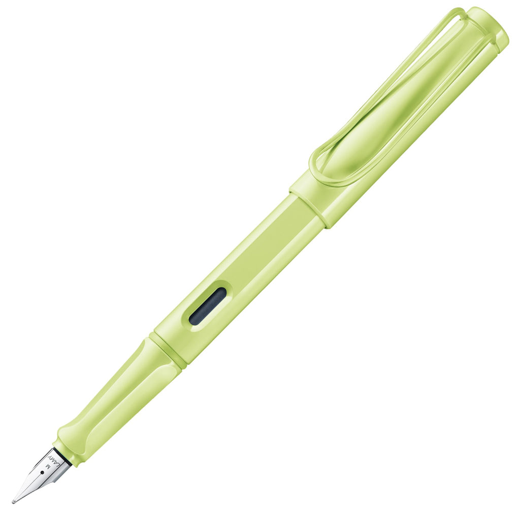 LAMY safari black - Fountain Pen with ergonomic grip & polished steel nib in size M - ideal for any Writing & Calligraphy - including LAMY T 10 blue cartridge - Right-Handed