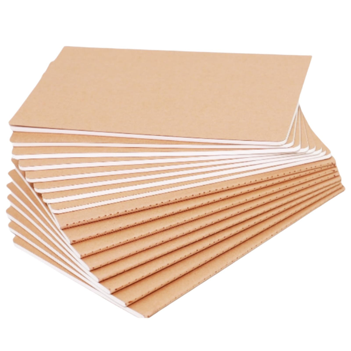 16 Pack Kraft Notebooks, 60 Pages Notebook, 8.3x5.5 Inch, A5 Notebooks for Work, Travel, Business, School & More - College Ruled Notebook - Softcover Journals for Women & Men - Lined Note Books