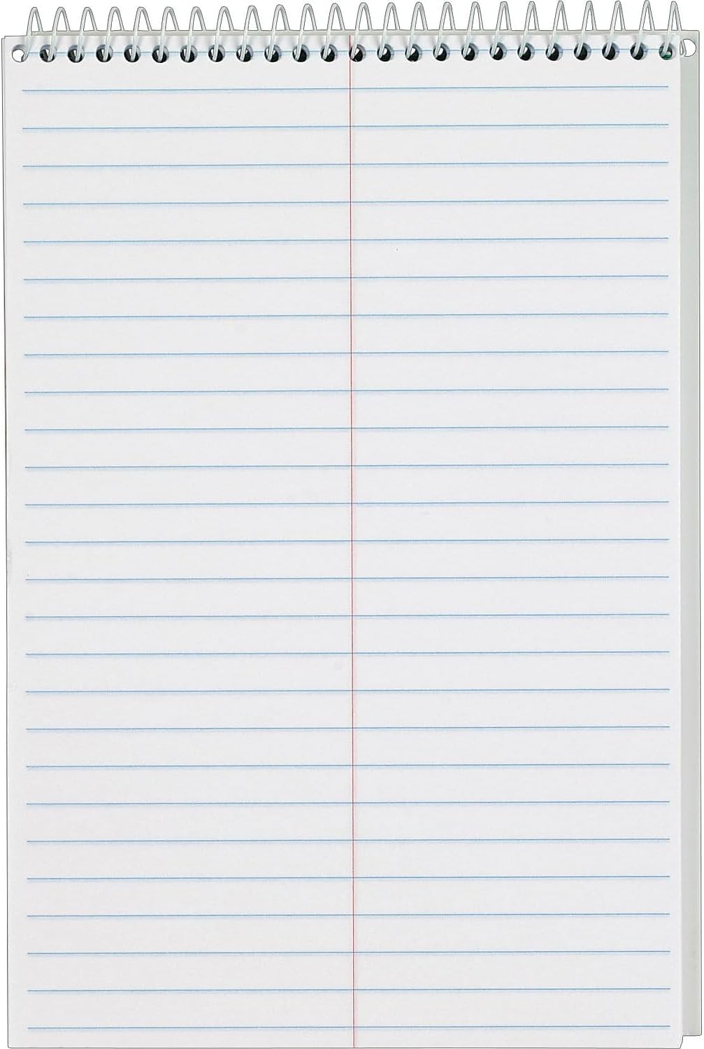 TOPS Steno Pads 4 Pack, 6" x 9" Spiral Steno Notebooks, Gregg Rule for lists, 80 Sheets Each, White Paper, Assorted Covers, Take Notes for School, College, Work, Office (80220)