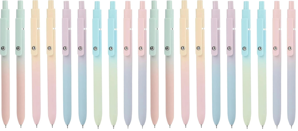 Ddaowanx Gel Pens,6 Pcs 0.5mm Retractable Quick Dry Black Ink Pens
