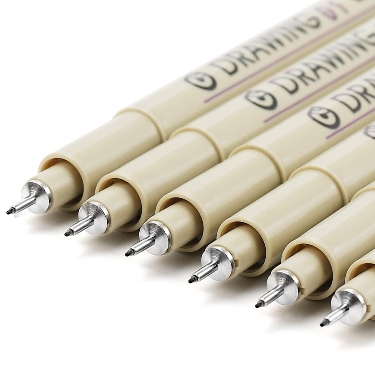 Muchcute Micro Fineliner Drawing Art Pens,12 Black Art Supplies Adult Craft