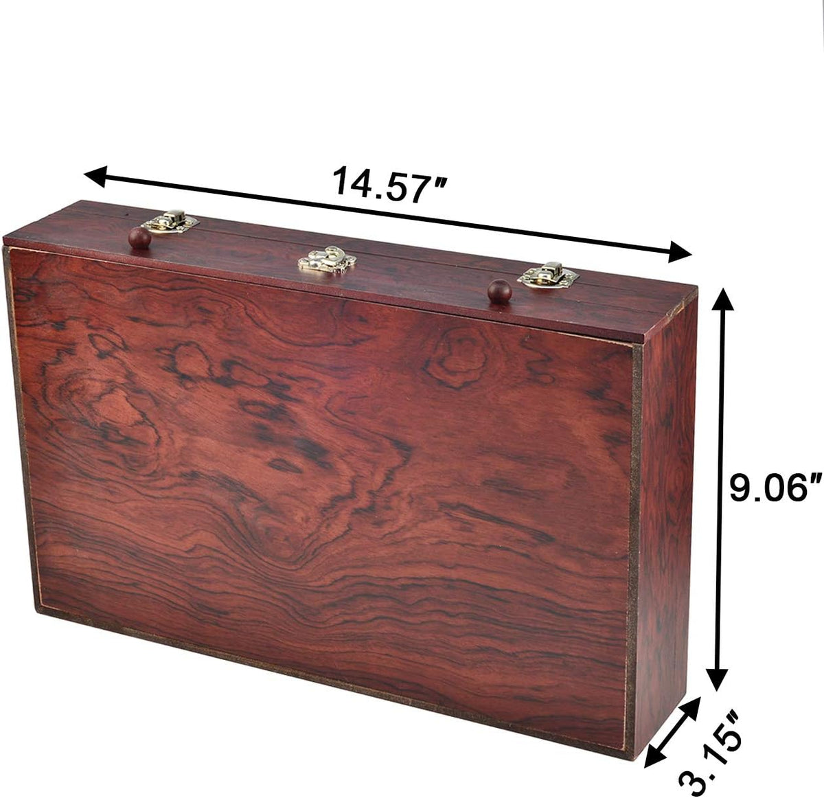 Sunnyglade 145 Piece Deluxe Art Set Wooden Art Box & Drawing Kit Cherry