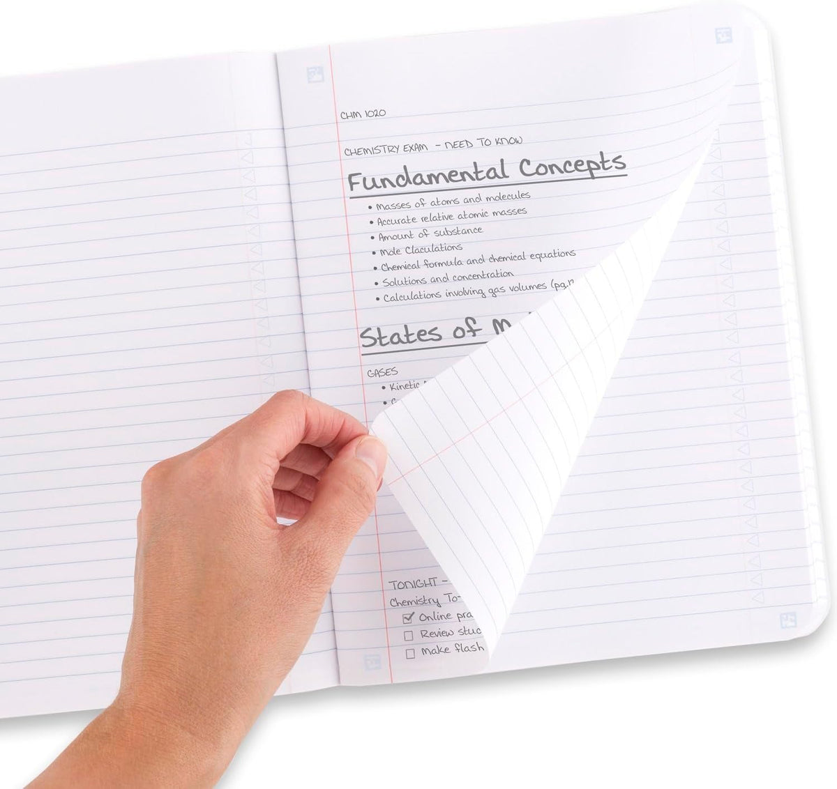 Five Star Composition Books + Study App, 4 Pack, College Ruled Paper, 9-3/4" x 7-1/2", 80 Sheets, Anti-Microbial, Black, Red, Green and Blue (850070A-ECM)