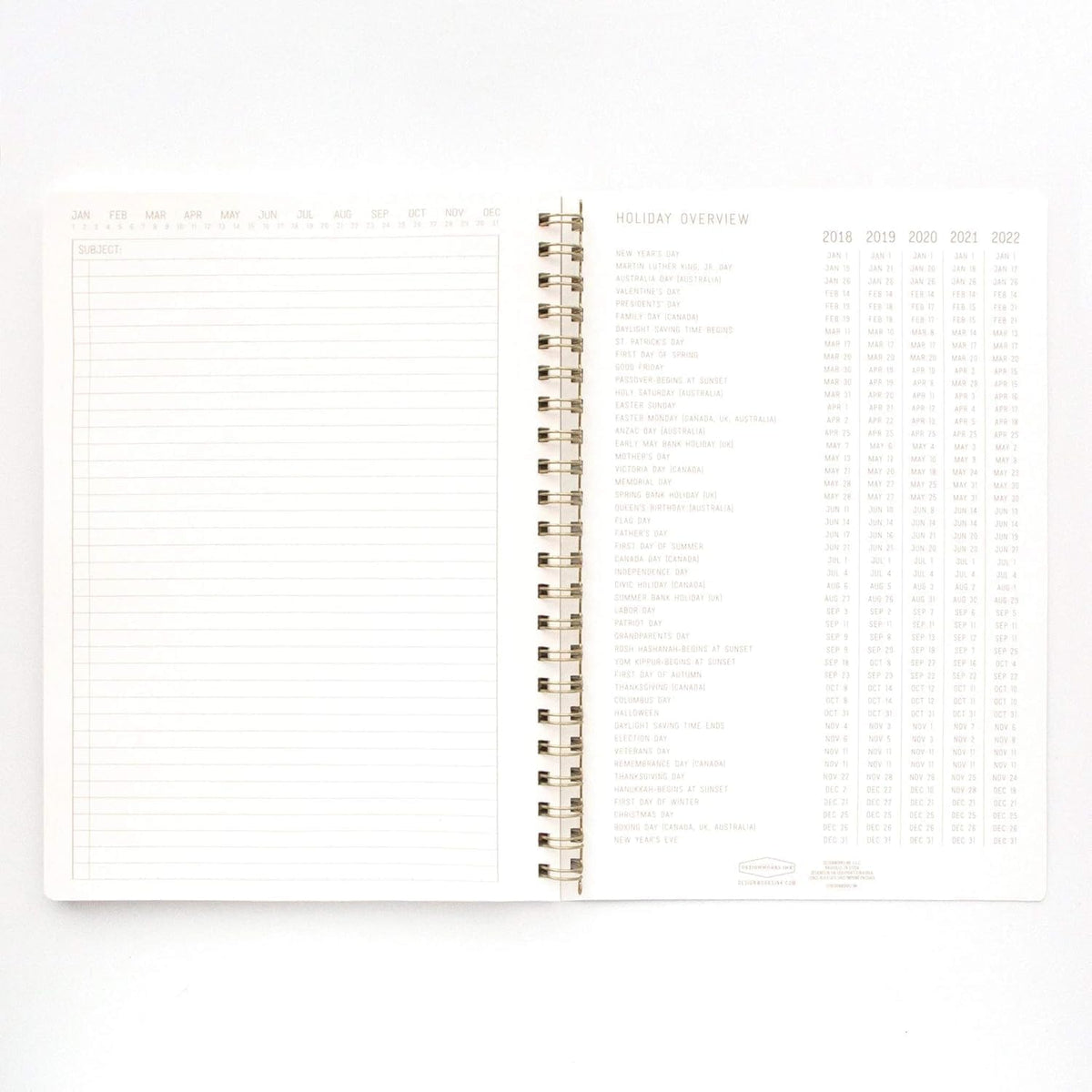 DesignWorks Ink Textured Spiral Notebook, Juniper Green, 8.25 x 11.625 in