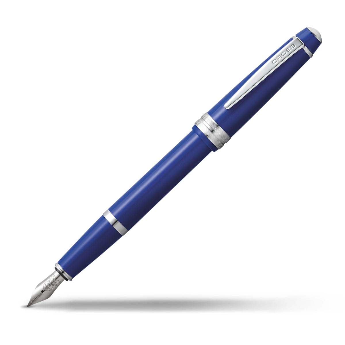 Cross Bailey Light Polished White Resin Fountain Pen, Fine Nib