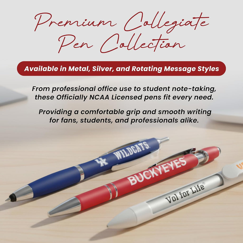 Greeting Pen Georgia Bulldogs Pen, Officially Licensed UGA Gift for Alumni, Students, Dads & Fans, University of Georgia Stocking Stuffer, Office Desk Accessory - Soft Touch Metal Pen 6-Pack 30504