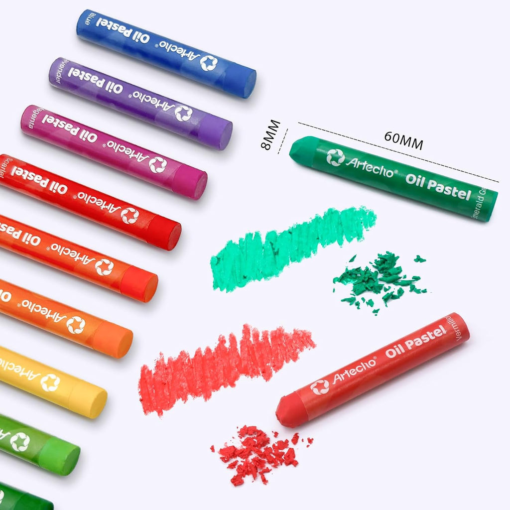Artecho Oil Pastels Set of 50 Colors (8 x 60 mm)