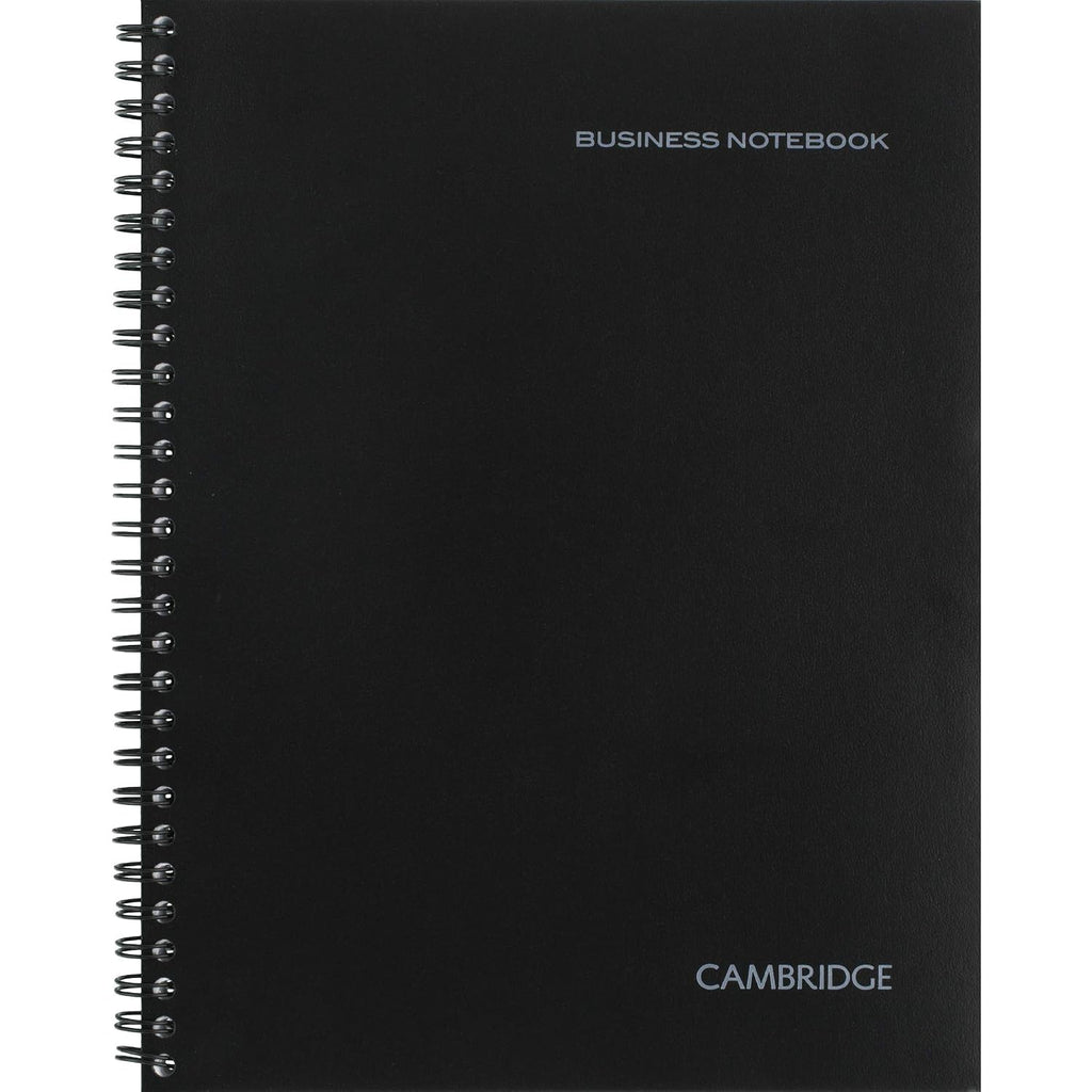 Cambridge Limited Professional Spiral Notebook NEW BUSINESS ADDITION, 3 Pack, Legal Ruled, 6-5/8" X 9-1/2" Page Size, 80 Sheets, Wirebound Office journal & Notebook for Women & Men, Black. CAM10-402