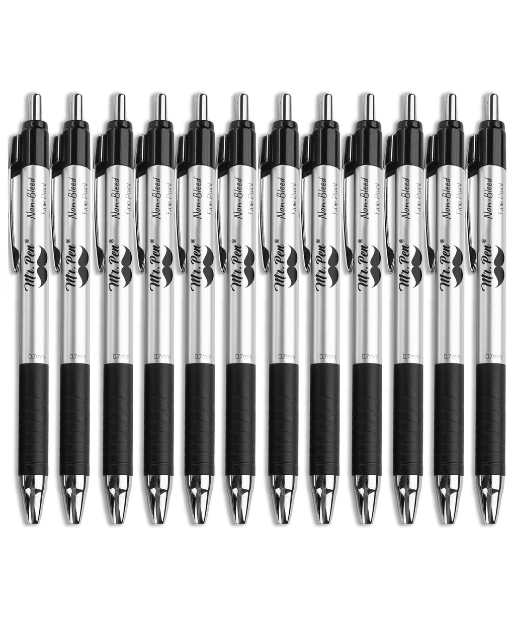 Mr. Pen- Retractable Bible Journaling Pens, 6 Pack, Black Ink