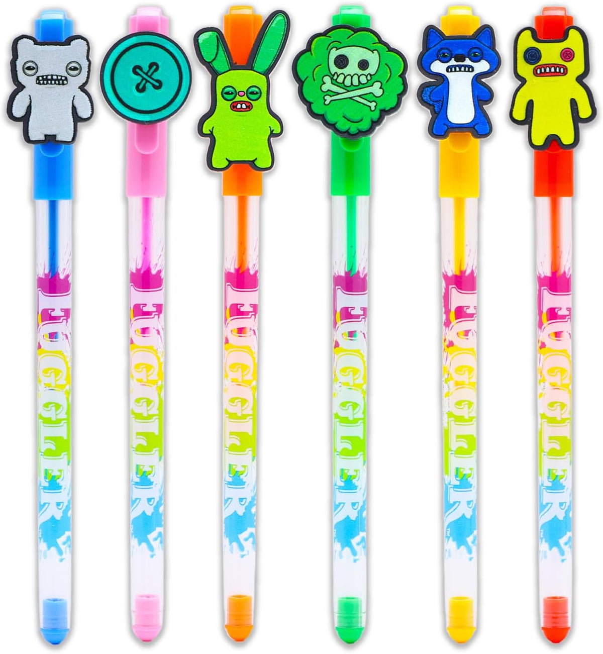 Fuggler Gel Pen 6 Pc Bundle - Fuggler Writing Instruments for Kids