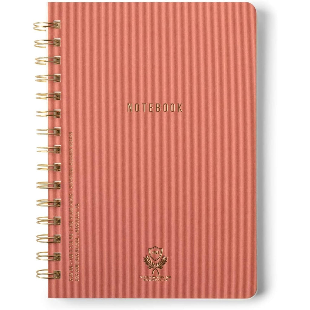 DesignWorks Ink Textured Spiral Notebook, Juniper Green, 8.25 x 11.625 in