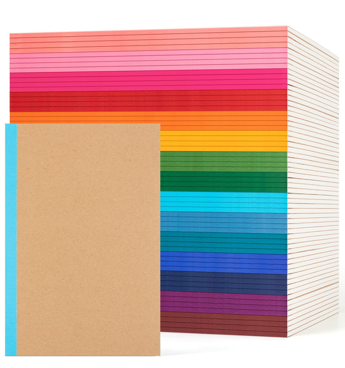 30Pack Lined Notebook Journals Bulk, A5 College Ruled Composition Notebook