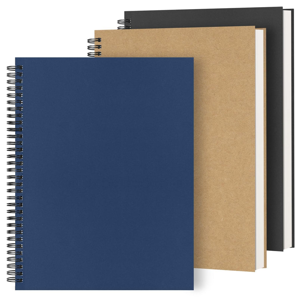 Dynta 3 Packs Large Spiral Notebooks 8.5"x11" Notebooks for Work