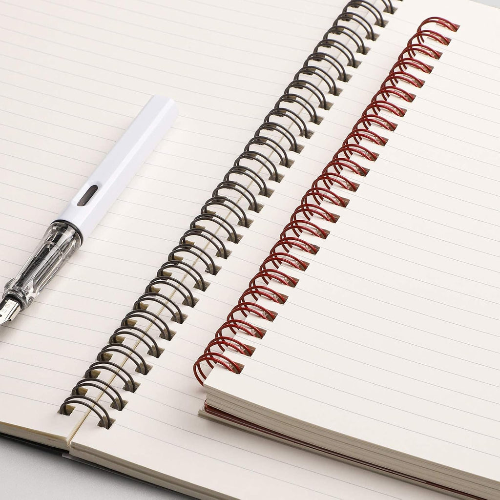 EMSHOI Lined Spiral Journal Notebook, 4 Pack, 640 Pages, A5 (5.7" x 8.2")