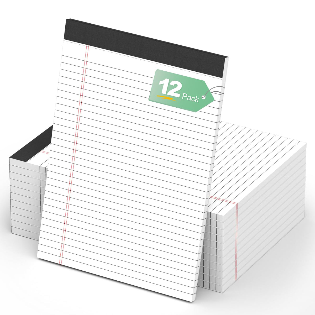 Nichela 5" x 8" Note Pads 48 Pack of Legal Pads 30 Sheets Notepad College Ruled Small Writing Pads Perforated Pages Paper Pads 80GSM Heavyweight Paper Note Pads for Home, Office, or School
