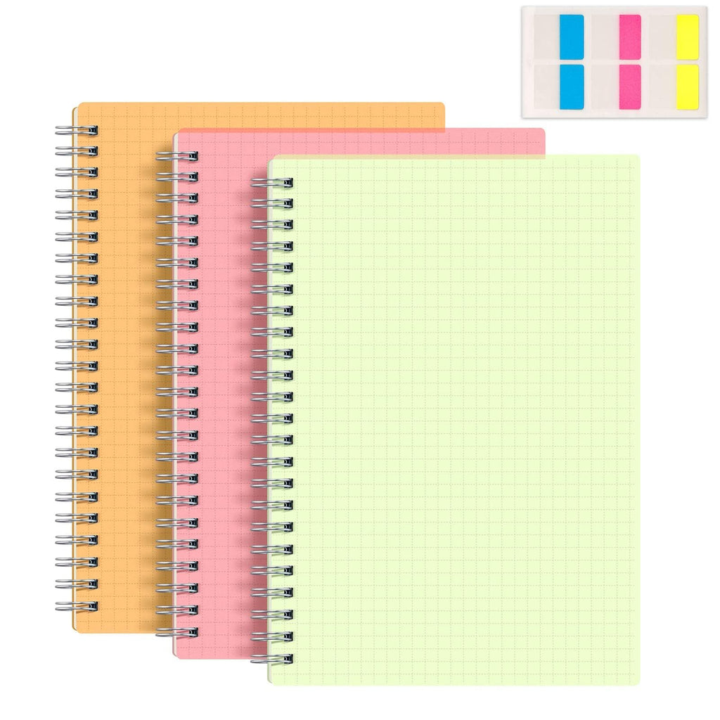 RETTACY Graph Grid Paper Notebook, 160 Pages per Pack, B5 (7.6'' × 10'')