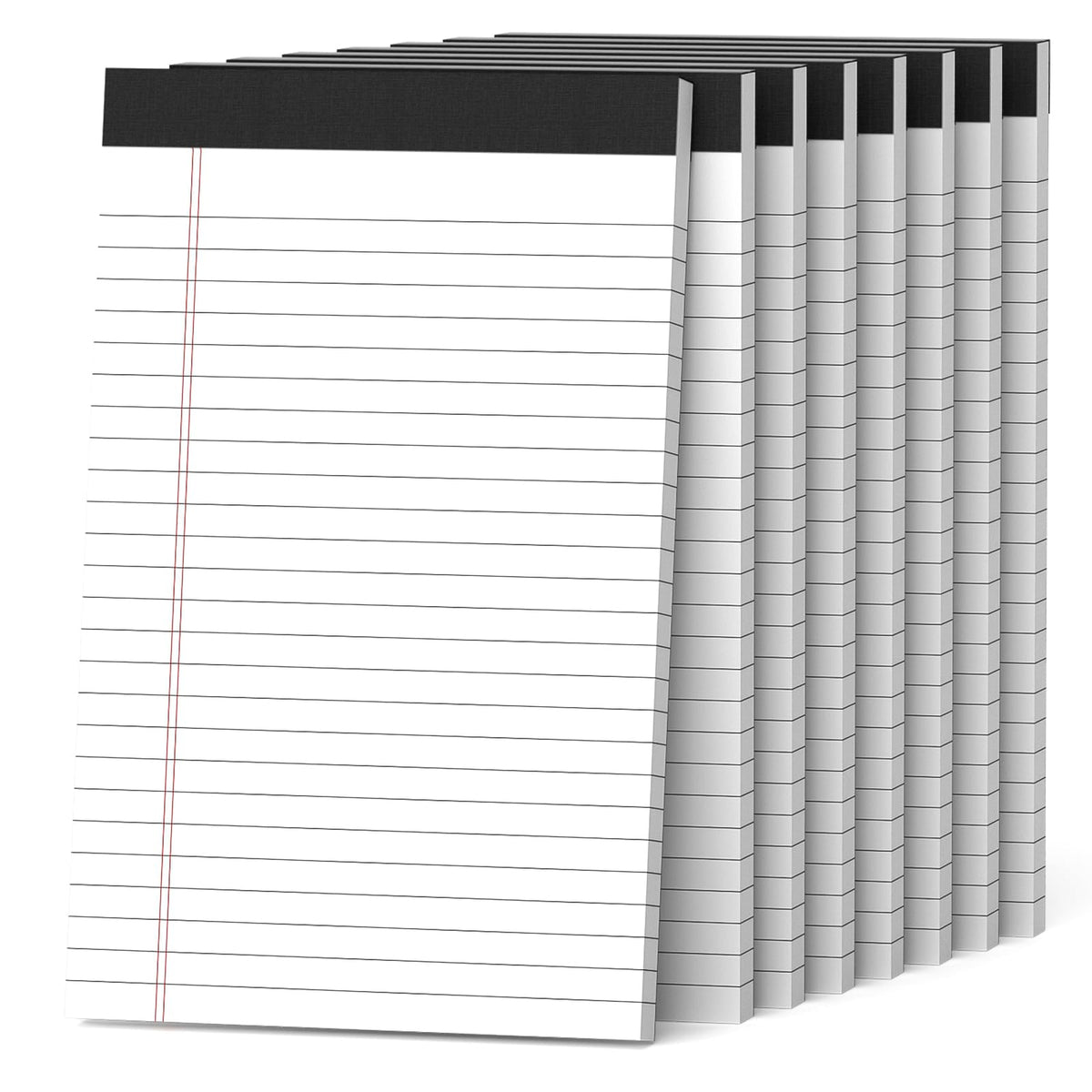 Nichela 5" x 8" Note Pads 48 Pack of Legal Pads 30 Sheets Notepad College Ruled Small Writing Pads Perforated Pages Paper Pads 80GSM Heavyweight Paper Note Pads for Home, Office, or School