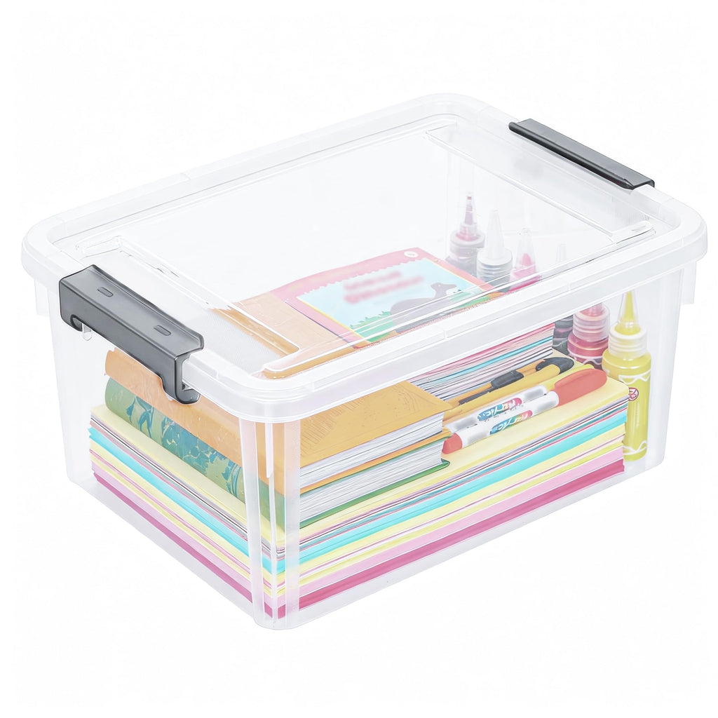 Citylife 17QT Craft Organizers and Storage bins with Lids, Marker Organizer