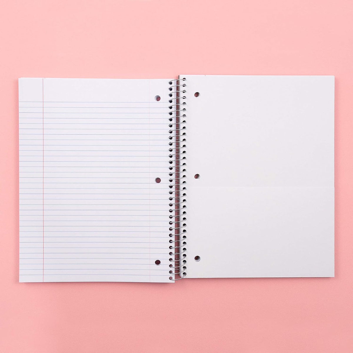 Yoobi College Ruled 3-Subject Notebooks, 3-Pack, 150 Sheets, 8x10.5in