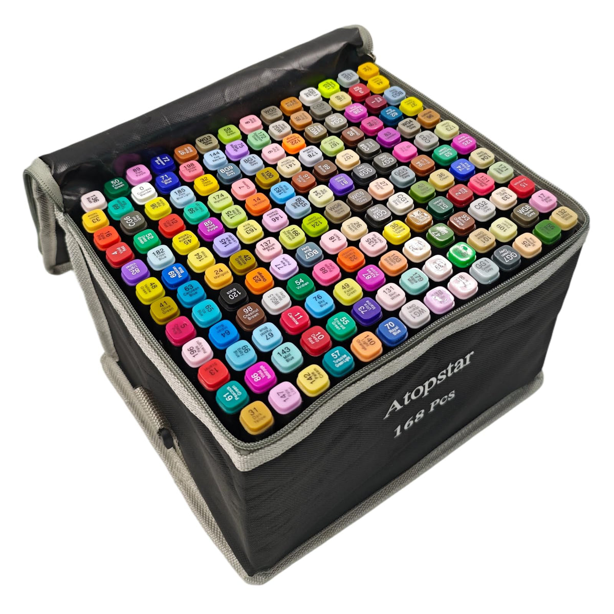 ATOPSTAR 120 Colors Alcohol Markers Artist Drawing, Dual Tip Adult Coloring