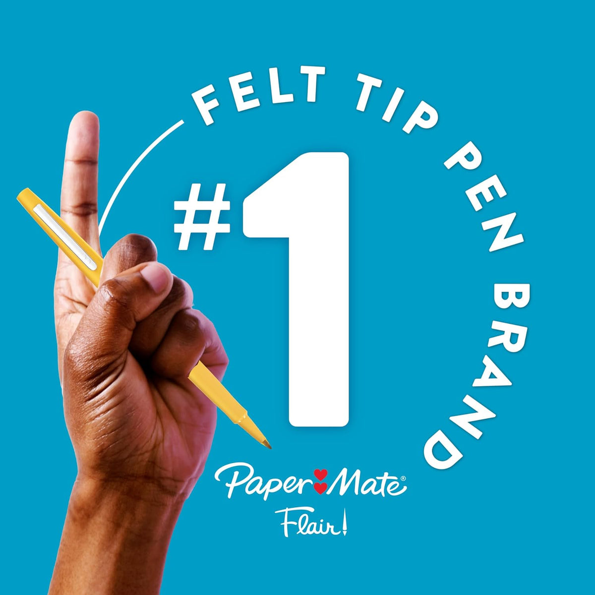 Paper Mate Flair Felt Tip Pens, Medium Point, Assorted Colors, 24 Count - Home, Office, Back to School, Teacher Supplies