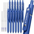 STAGEEK GX3 Black Gel Pens,6Pcs Quick Dry Smooth Writing Pen with 3 Refills