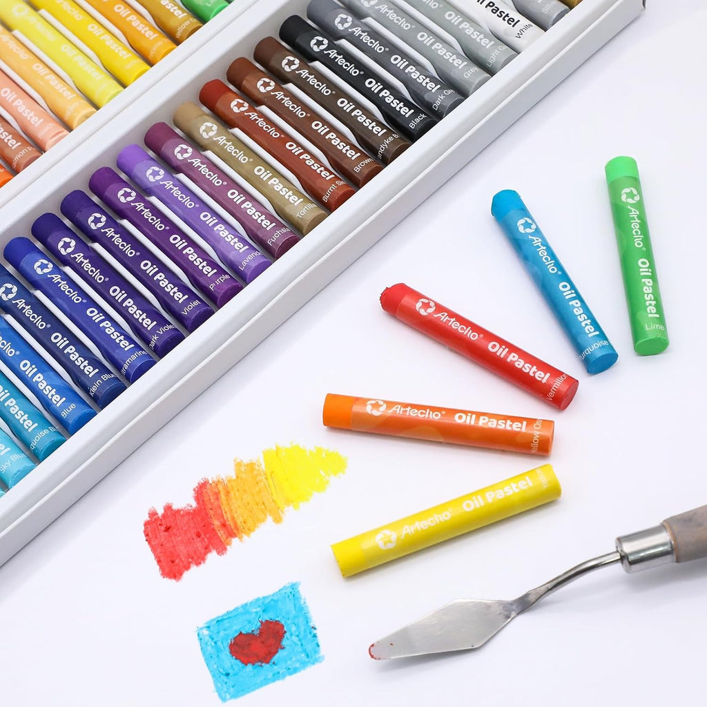 Artecho Oil Pastels Set of 50 Colors (8 x 60 mm)
