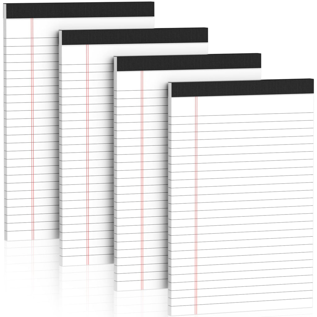 Nichela 5" x 8" Note Pads 48 Pack of Legal Pads 30 Sheets Notepad College Ruled Small Writing Pads Perforated Pages Paper Pads 80GSM Heavyweight Paper Note Pads for Home, Office, or School