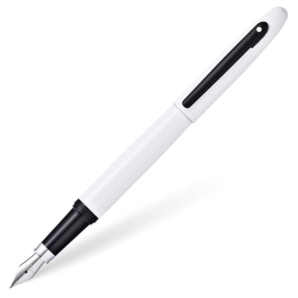 Sheaffer VFM Matte Black Fountain Pen with Chrome Trim and Fine Nib