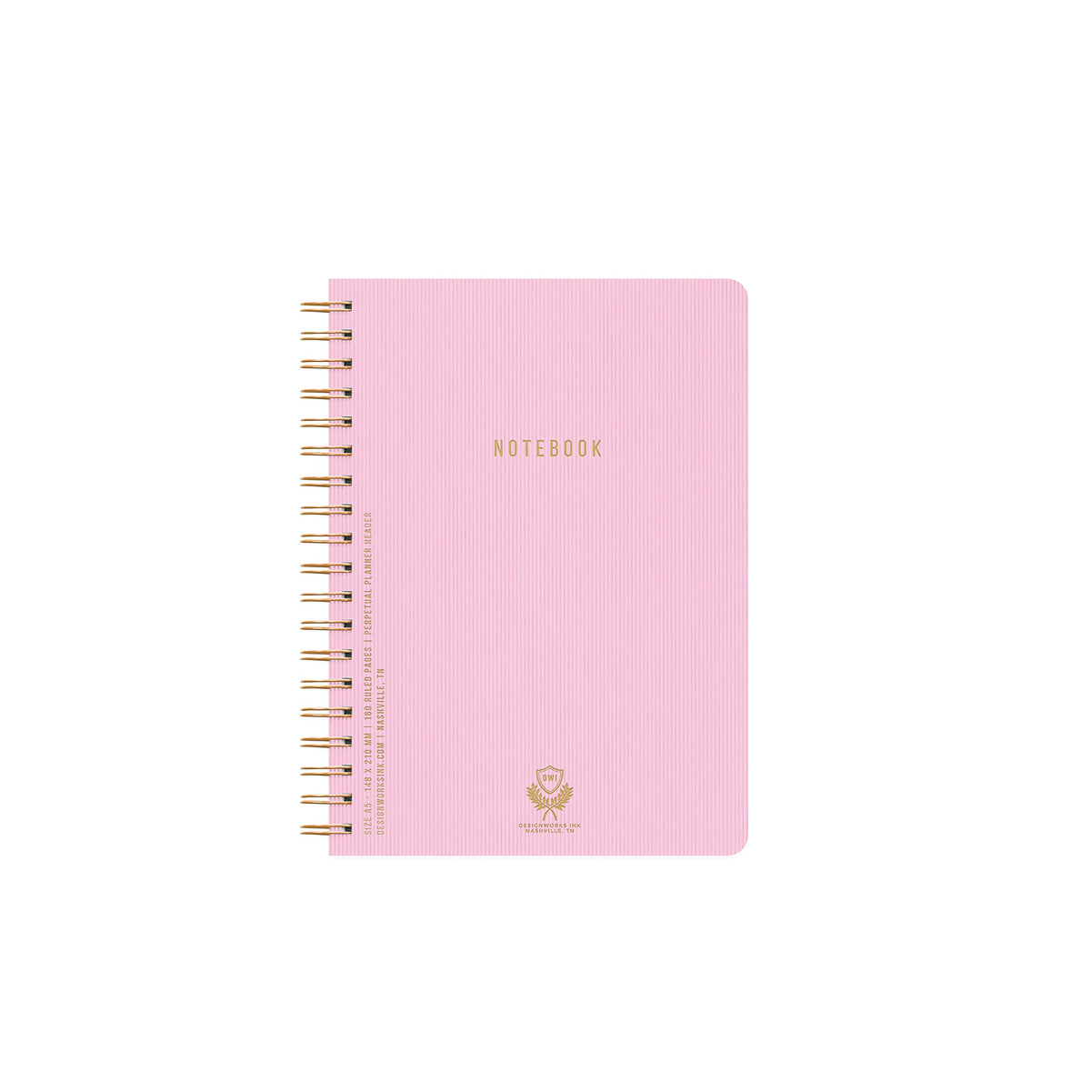 DesignWorks Ink Textured Spiral Notebook, Juniper Green, 8.25 x 11.625 in