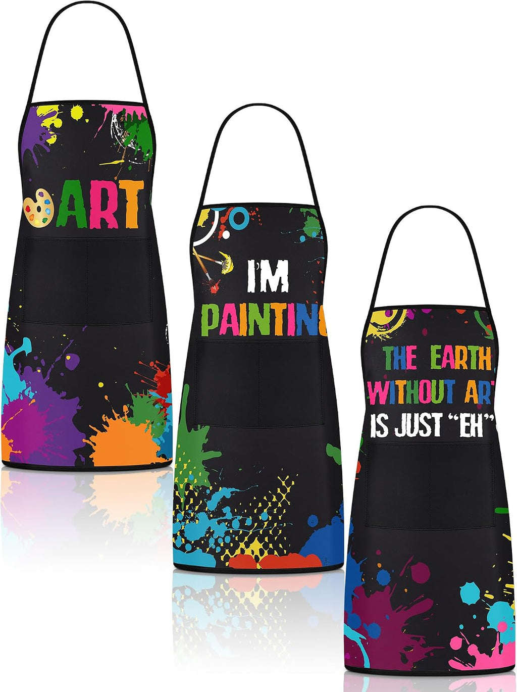 3 Pcs Painting Smock for Adults, Waterproof Art Apron Artist