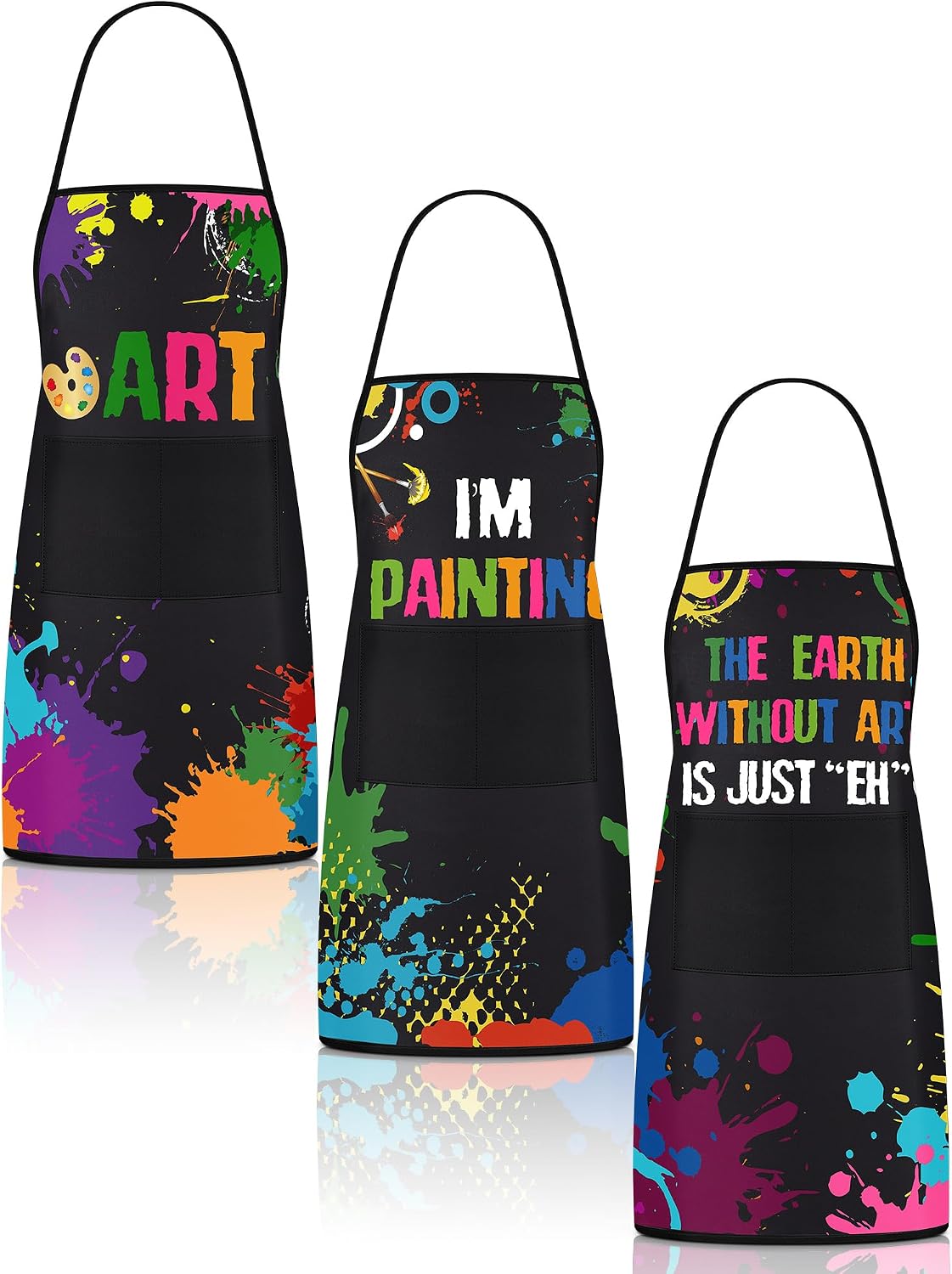 3 Pcs Painting Smock for Adults, Waterproof Art Apron Artist
