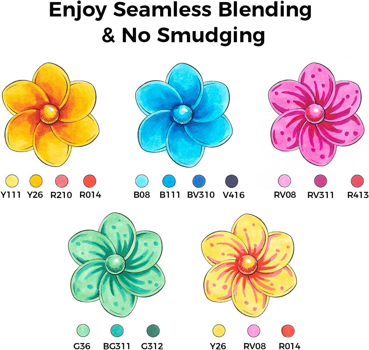 Ohuhu Alcohol Markers 320 Colors Brush Fine for Artist Adults Cozy Coloring