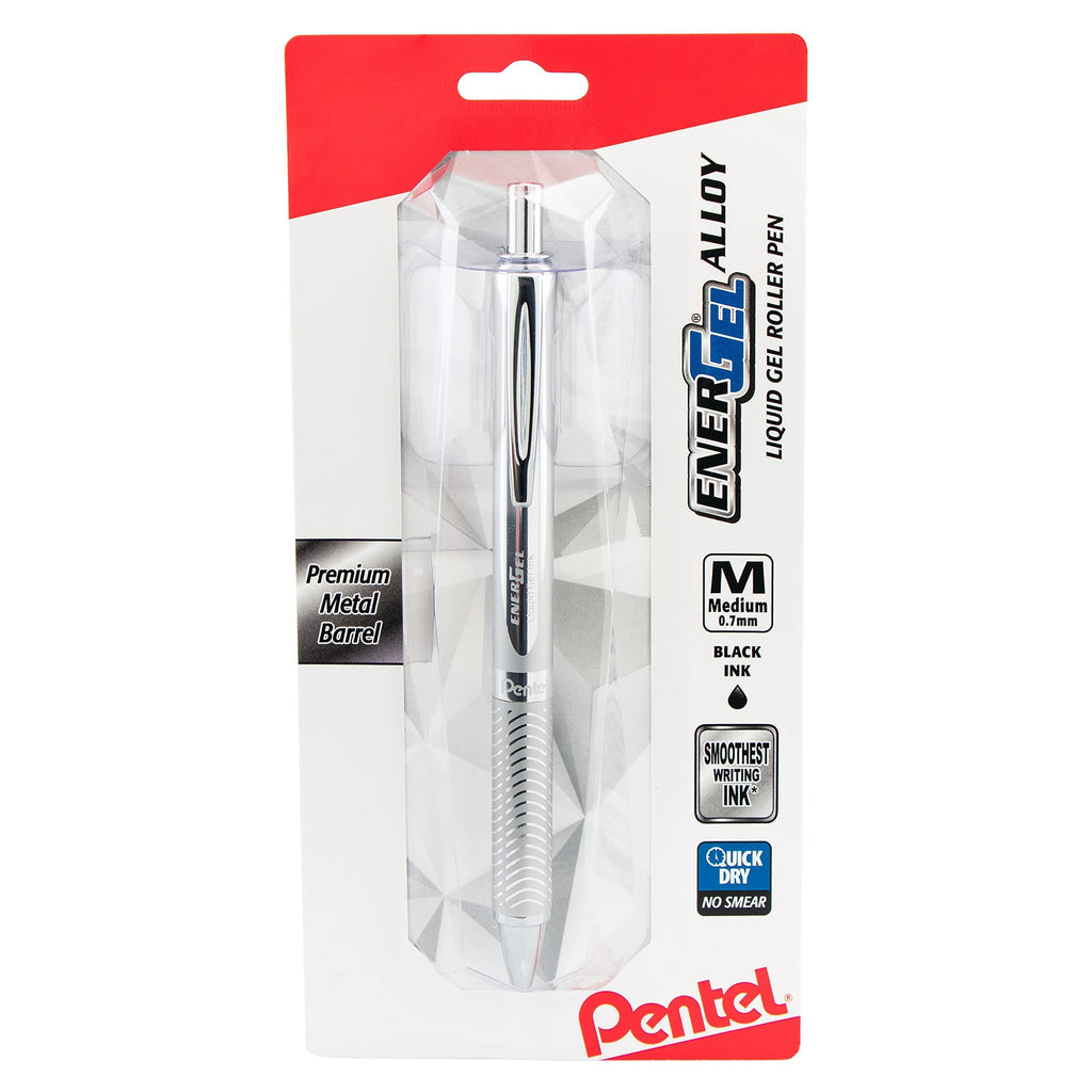 Pentel EnerGel Alloy RT Retractable Liquid Gel Pen, (0.7mm), Violet Barrel, Violet Ink, 1 Pack (BL407VBPV)