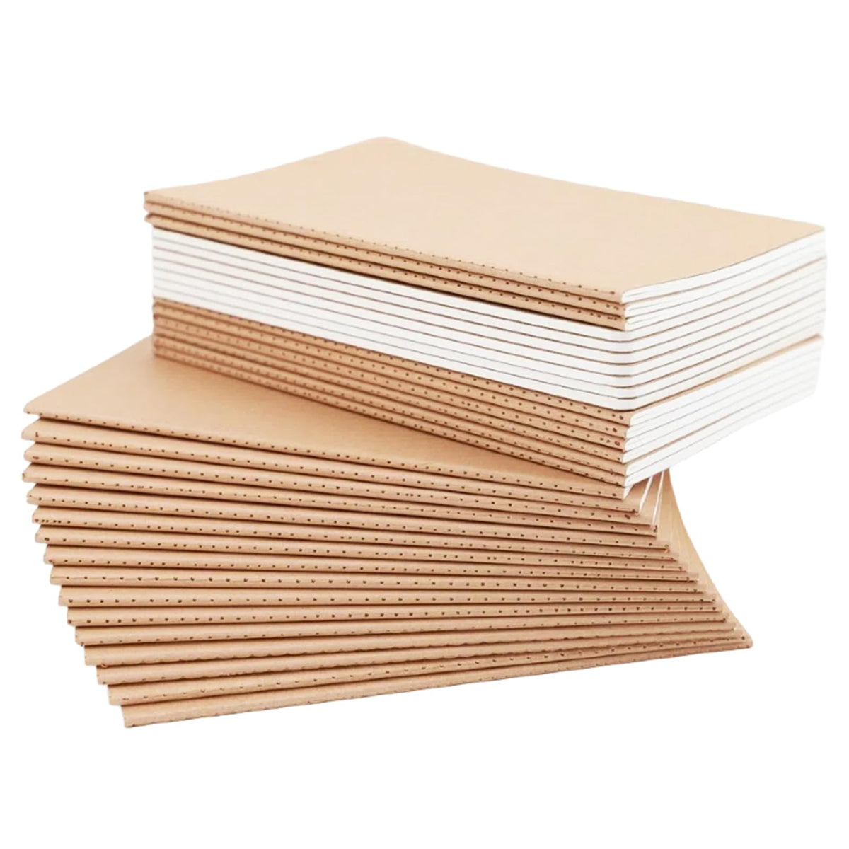 16 Pack Kraft Notebooks, 60 Pages Notebook, 8.3x5.5 Inch, A5 Notebooks for Work, Travel, Business, School & More - College Ruled Notebook - Softcover Journals for Women & Men - Lined Note Books