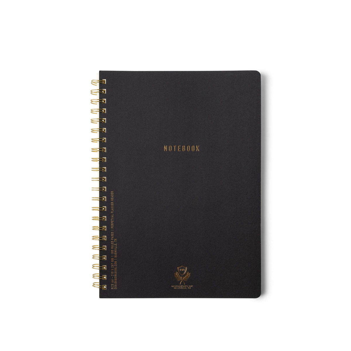 DesignWorks Ink Textured Spiral Notebook, Juniper Green, 8.25 x 11.625 in