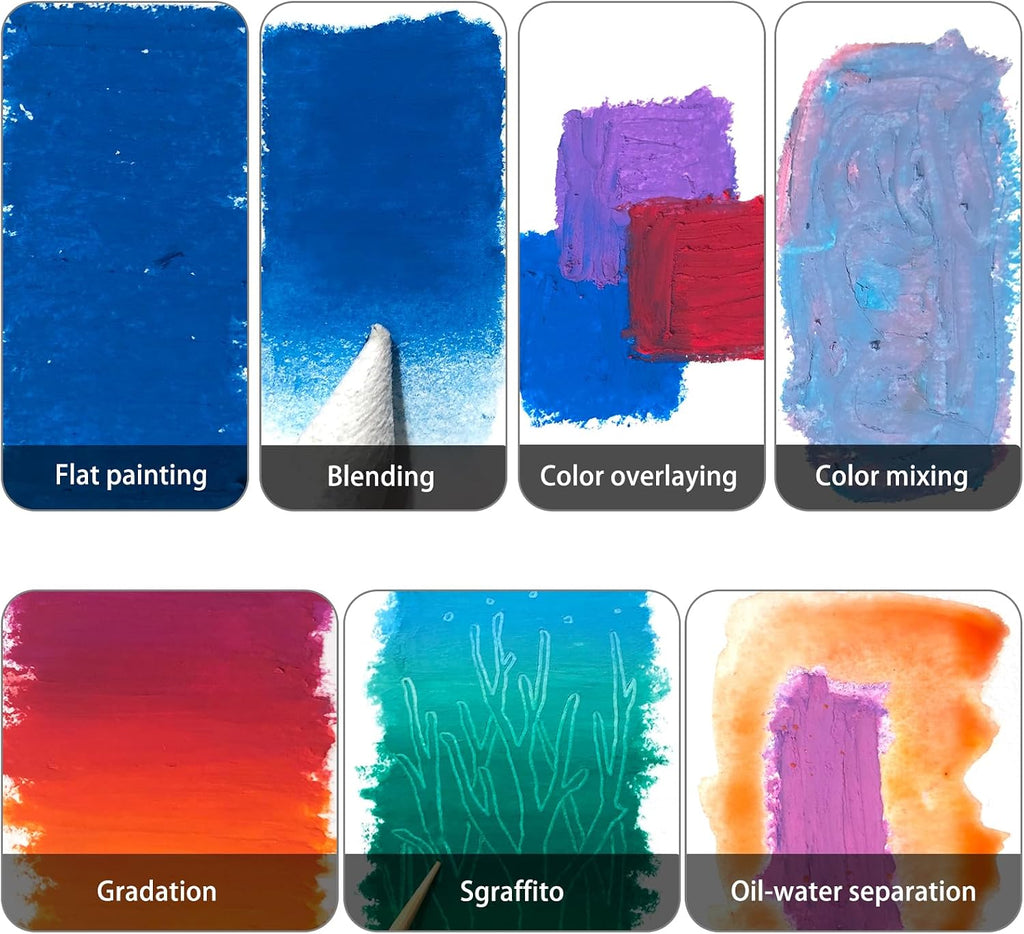 Artecho Oil Pastels Set of 50 Colors (8 x 60 mm)