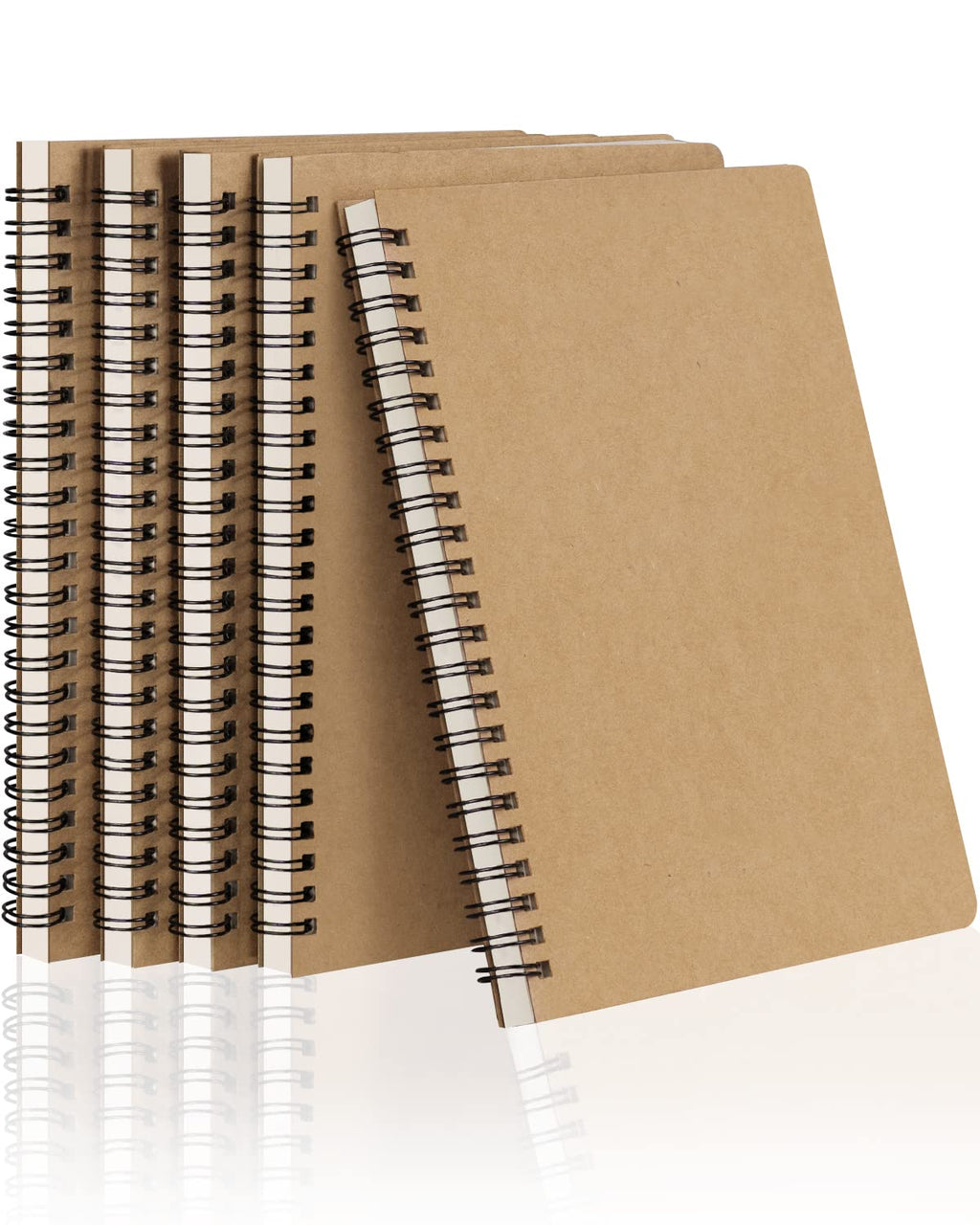 Dynta Spiral Notebooks A5 Lined 5Pcs College Ruled Journals Bulk