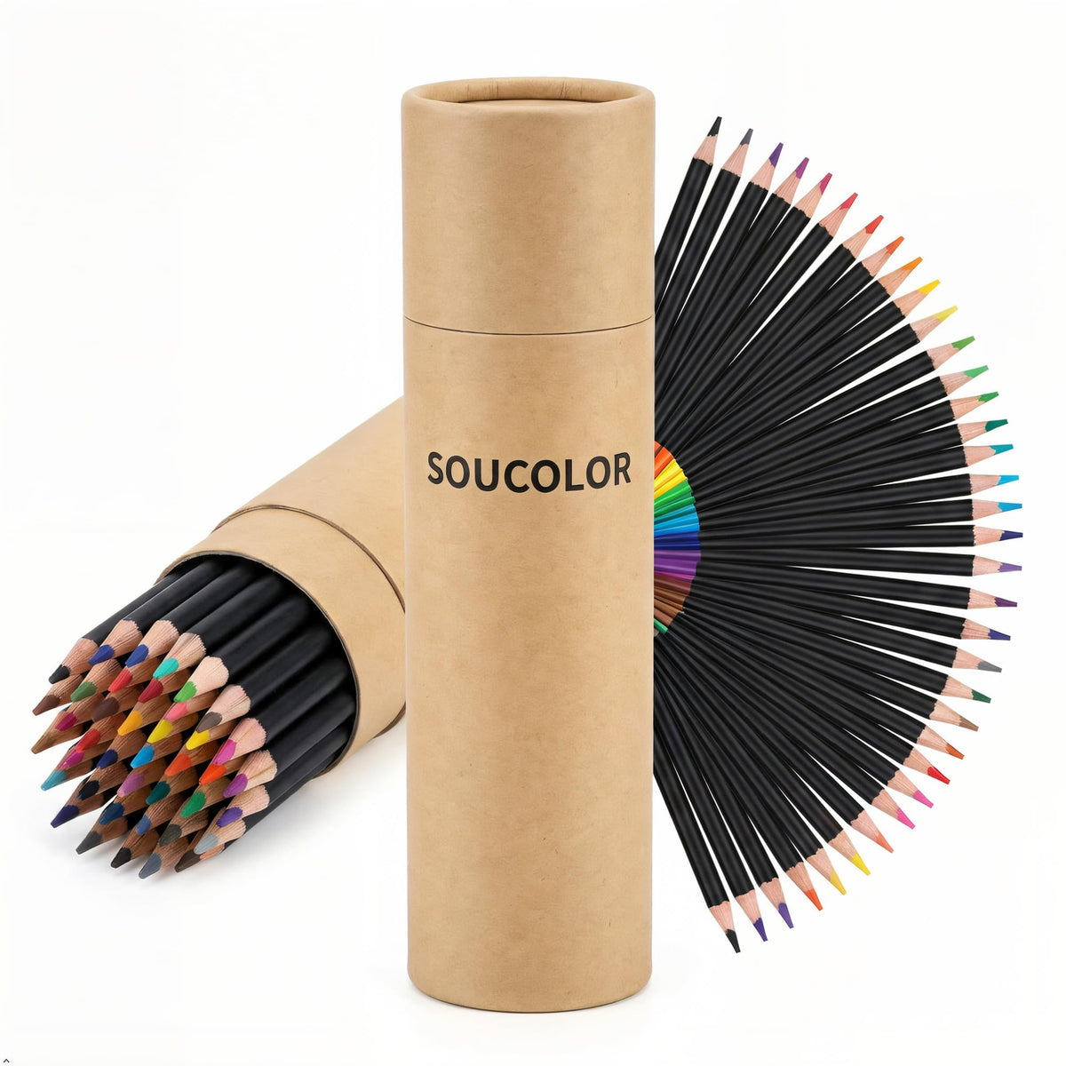 Soucolor 72 Colored Pencils for Adult Coloring Book,Back to School Supplies