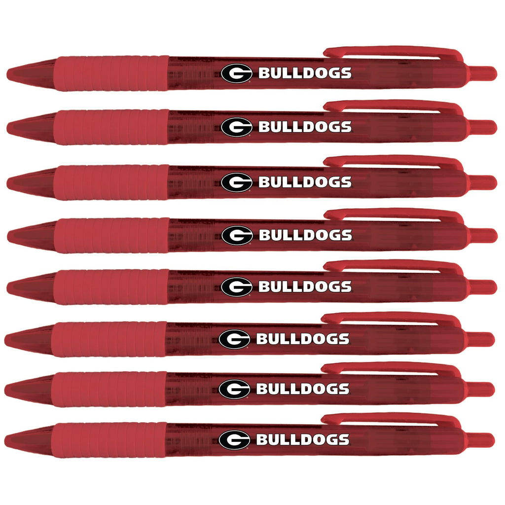 Greeting Pen Georgia Bulldogs Pen, Officially Licensed UGA Gift for Alumni, Students, Dads & Fans, University of Georgia Stocking Stuffer, Office Desk Accessory - Soft Touch Metal Pen 6-Pack 30504