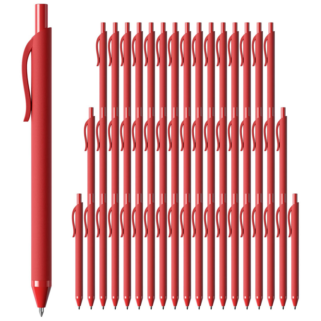 Black Pens Bulk 50 Pack 1.0mm Ballpoint Pen for Smooth Writing