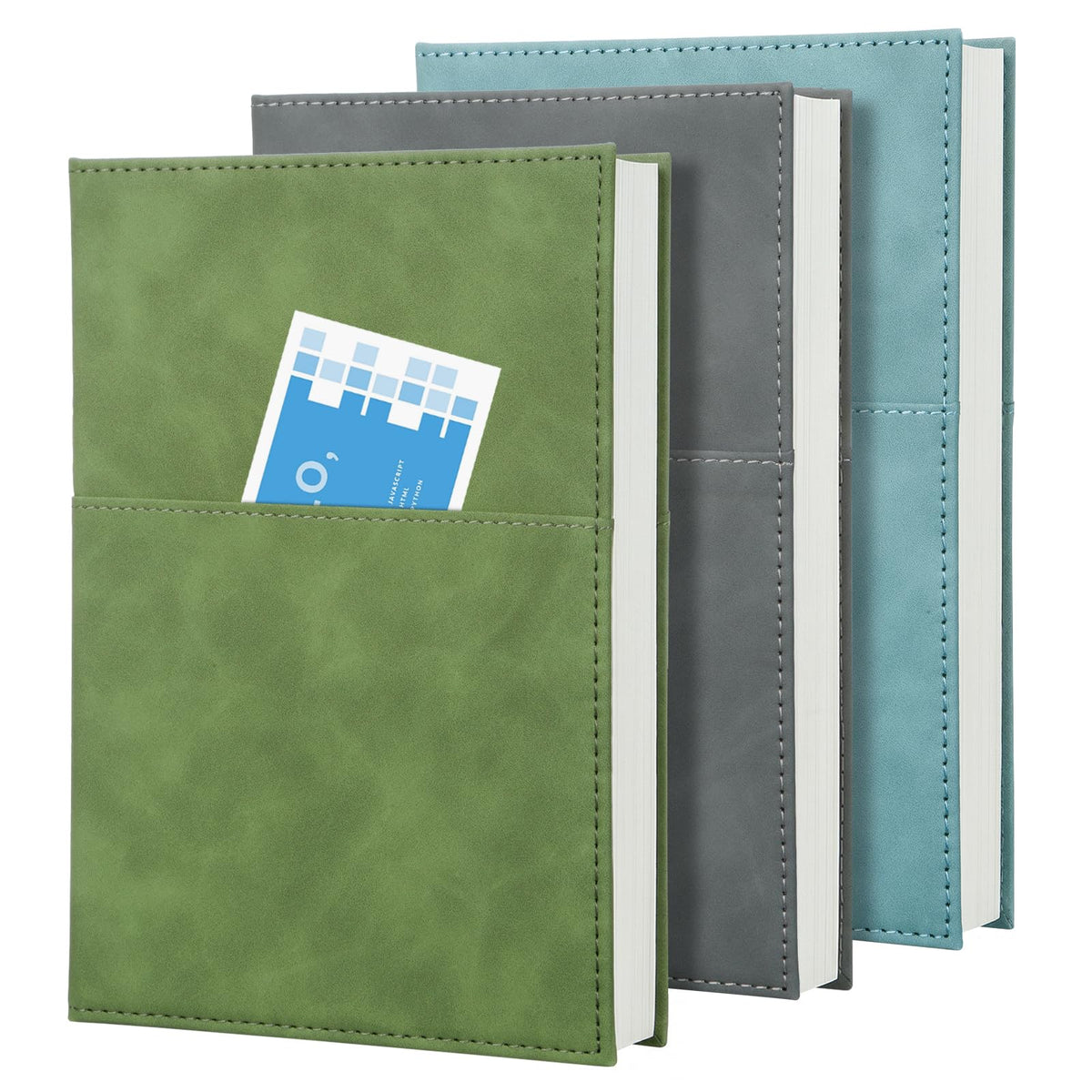 Comix 8 Pack Lined Journal Notebooks for Work, 240 Pages, 5.5"x8.3"